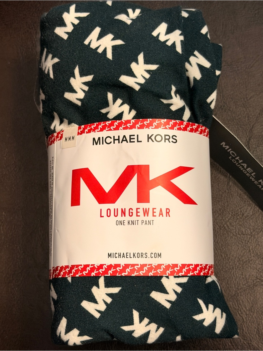 Michael Kors Men’s Spruce MK Logo Lounge Knit Pant - Medium